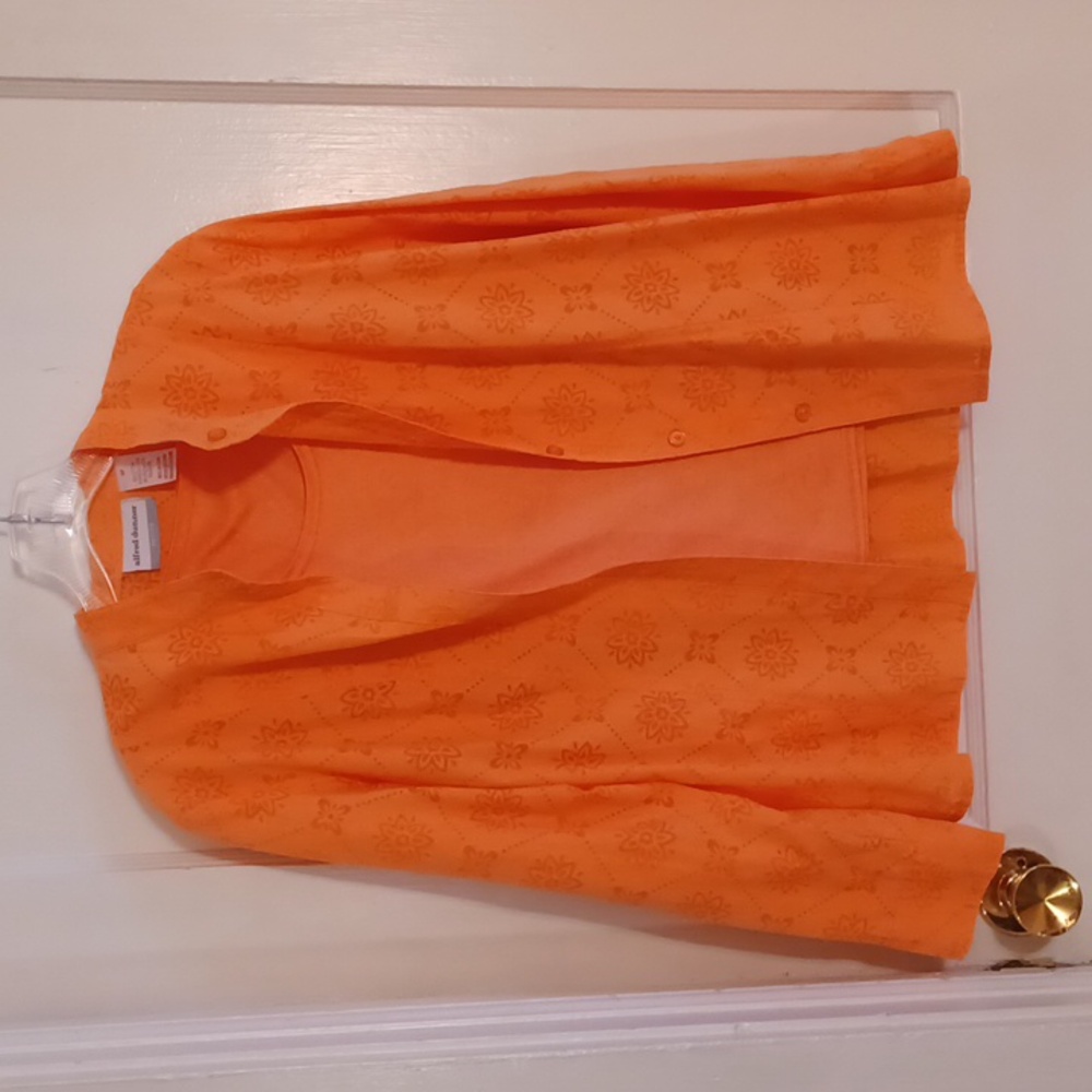 Alfred Dunner 2 pc.set tank top and cover blouse size 6P